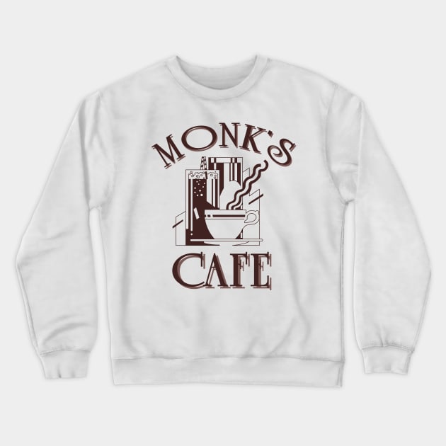 MONK'S CAFE - Seinfeld Coffee Shop Crewneck Sweatshirt by tvshirts